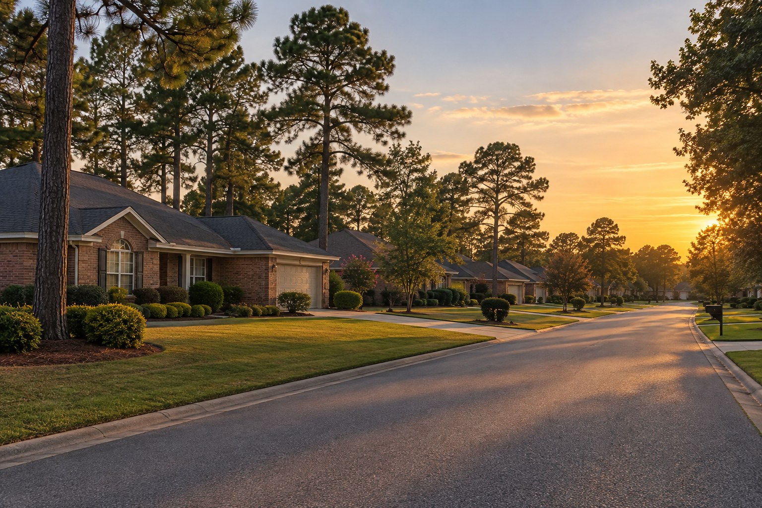 A Liberty County, Georgia street, illustrative