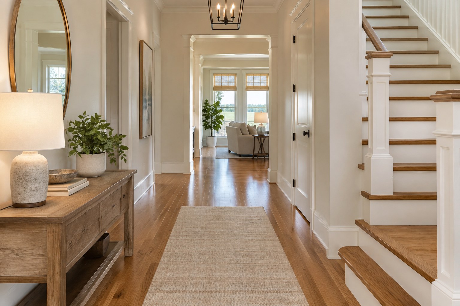 A bright Liberty County, Georgia home interior, illustrative